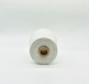 NE 18S / 2 fio de poliéster de algodão reciclado branco óptico para tecelagem